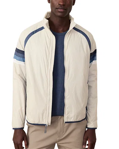 Marine Layer Lightweight Varsity Puffer Jacket In Whitecap
