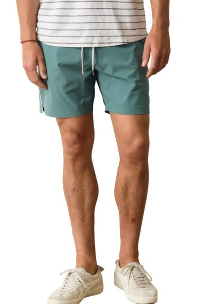 Marine Layer Lined Sport And Swim Shorts In Blue