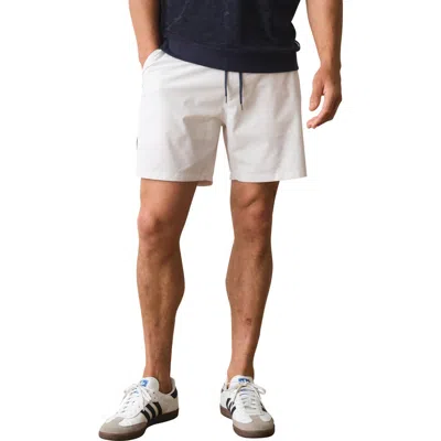 Marine Layer Lined Sport And Swim Shorts In White