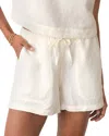 Marine Layer Linen Blend Drawstring Shorts In Neutral
