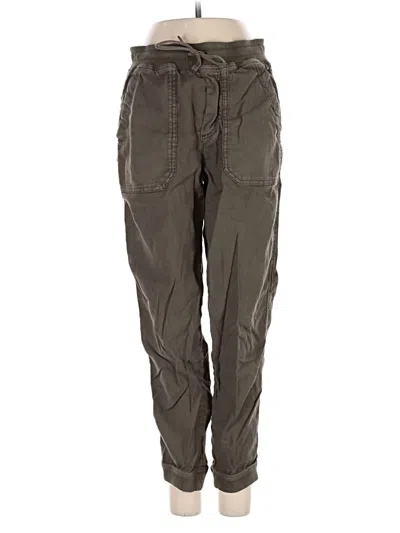 Pre-owned Marine Layer Linen Pants In Green