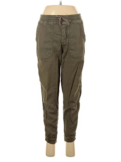 Pre-owned Marine Layer Linen Pants In Green