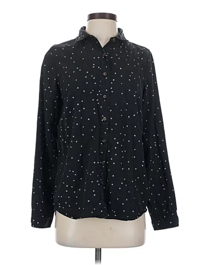 Pre-owned Marine Layer Long Sleeve Button Down Shirt In Black