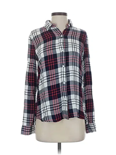 Pre-owned Marine Layer Long Sleeve Button Down Shirt In Blue