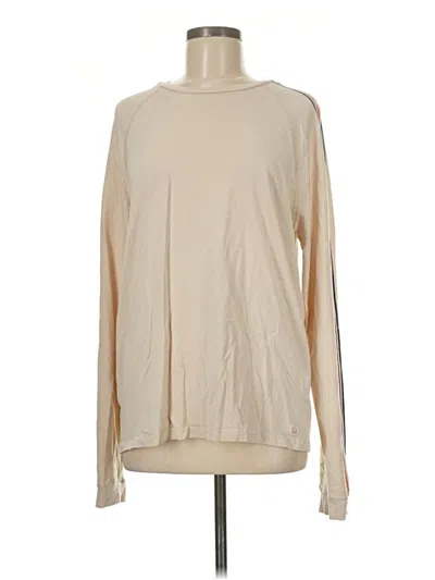 Pre-owned Marine Layer Long Sleeve Top Ivory Turtleneck Tops In White