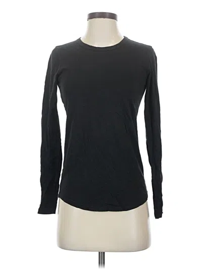 Pre-owned Marine Layer Long Sleeve T-shirt In Black