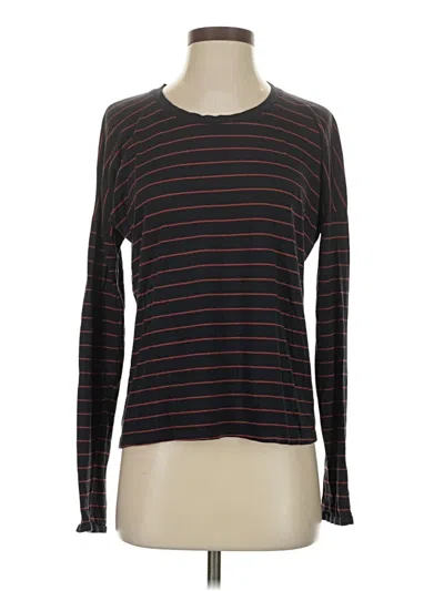 Pre-owned Marine Layer Long Sleeve T-shirt In Brown