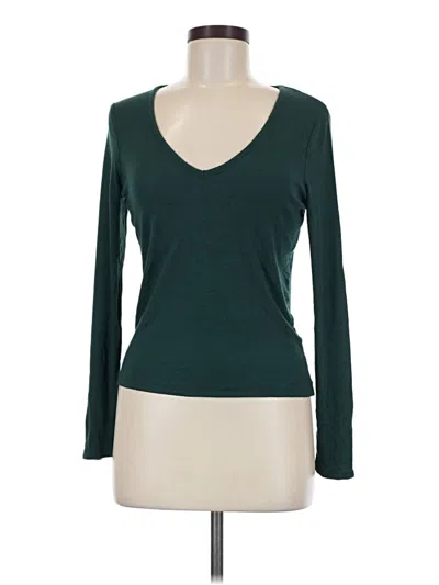 Pre-owned Marine Layer Long Sleeve T-shirt In Green
