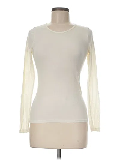 Pre-owned Marine Layer Long Sleeve T-shirt In Ivory