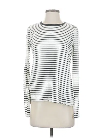 Pre-owned Marine Layer Long Sleeve Turtleneck In White