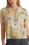 MARINE LAYER MARINE LAYER LUCY FLORAL SHORT SLEEVE BUTTON-UP CAMP SHIRT