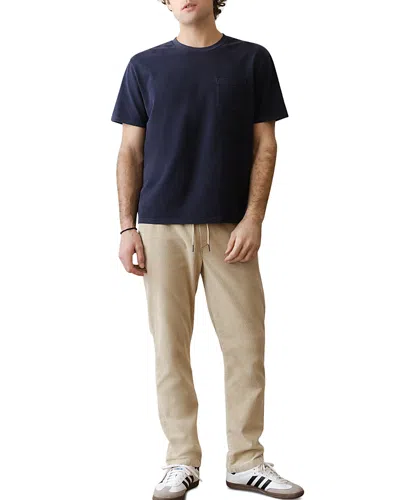 Marine Layer Luxe 250 Relaxed Pocket Tee In Blue