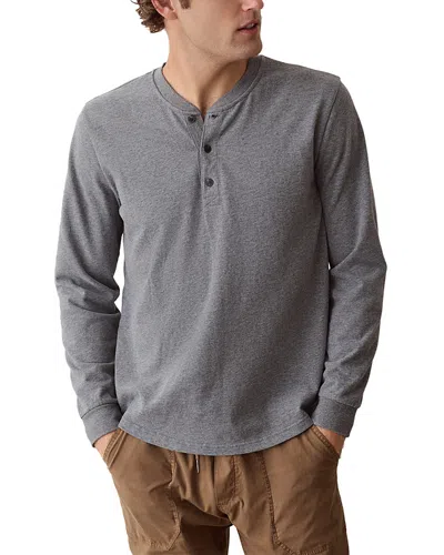 Marine Layer Luxe Jersey Henley In Multi