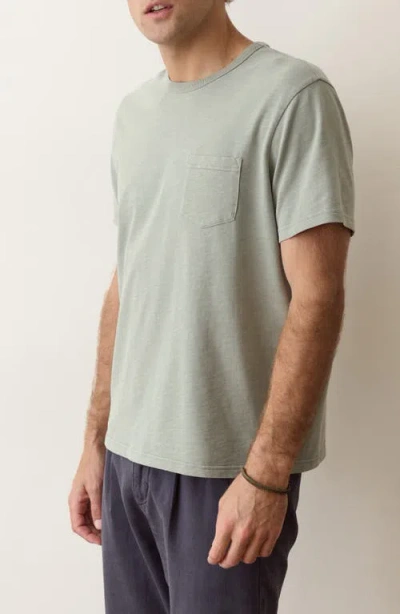 Marine Layer Luxe Slub Pocket T-shirt In Green
