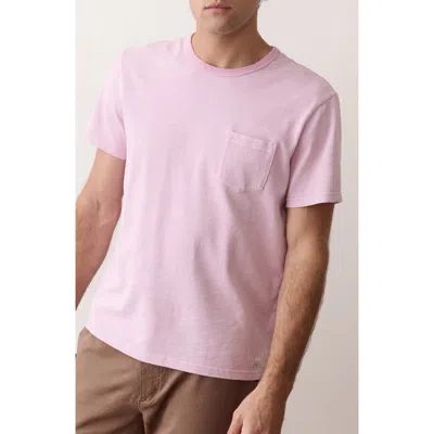 Marine Layer Luxe Slub Pocket T-shirt In Pink