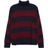 Marine Layer Maggie Rollneck Striped Sweater In Multi