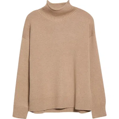 Marine Layer Maggie Rollneck Sweater In Almond