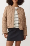 Marine Layer Marina Quilted Liner Jacket In Nude