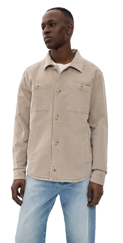 Marine Layer Max Moleskin Jacket Taupe In Brown