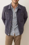 Marine Layer Max Moleskin Overshirt In Blue