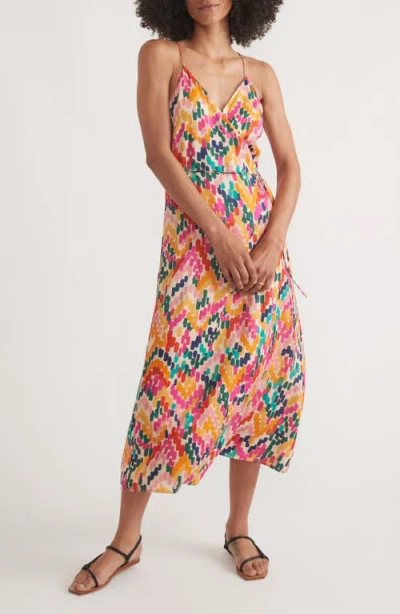 Marine Layer Maxi Wrap Dress In Multi