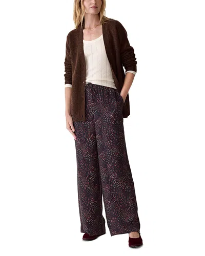 Marine Layer Merino Wool Boyfriend Cardigan Sweater In Brown