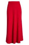 Marine Layer Natalia Midi Circle Skirt In Red