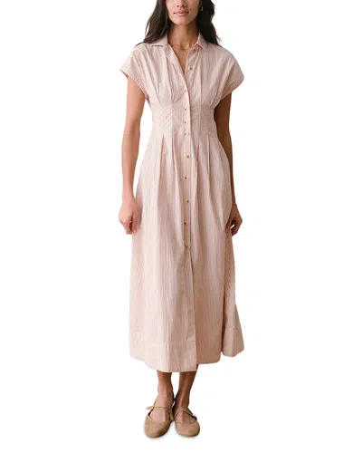 Marine Layer Arden Midi Shirtdress In Neutral
