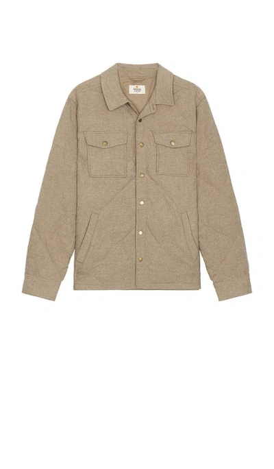 Marine Layer Olin Quilted Overshirt In Tan