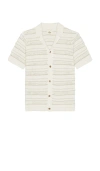 Marine Layer Open Knit Sweater Button Down Shirt