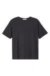 Marine Layer Oversize Cotton Slub T-shirt In Black
