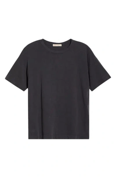 Marine Layer Oversize Cotton Slub T-shirt In Black