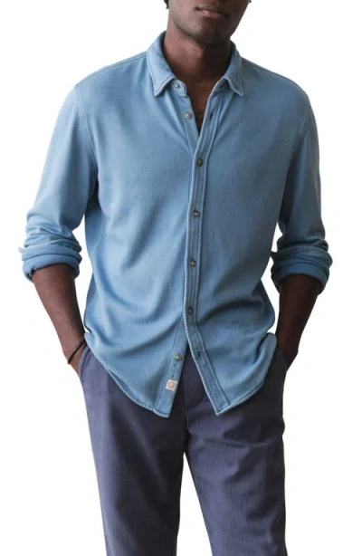 Marine Layer Pacifica Button-up Shirt In Blue