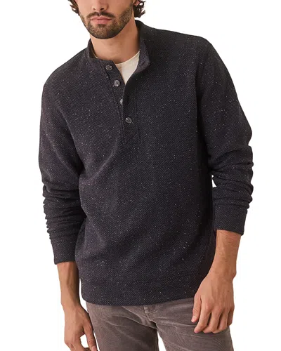 Marine Layer Pacifica Heavyweight Henley In Herringbone