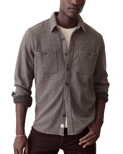 Marine Layer Pacifica Relaxed Fit Stretch Twill Overshirt In Brown