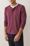 Marine Layer Pacifica Stretch Henley In Purple