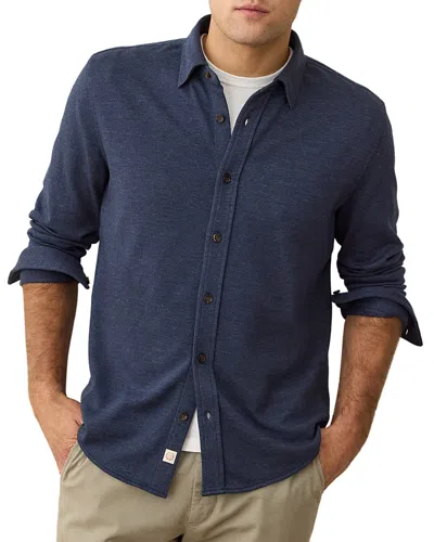 Marine Layer Pacifica Stretch Shirt In Navy