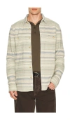Marine Layer Pacifica Stretch Twill Overshirt In Multi
