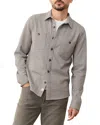Marine Layer Pacifica Stretch Twill Overshirt In Brown