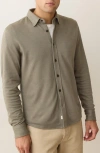 Marine Layer Pacifica Stretch Twill Overshirt In Green
