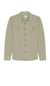 Marine Layer Pacifica Stretch Twill Shirt In Green