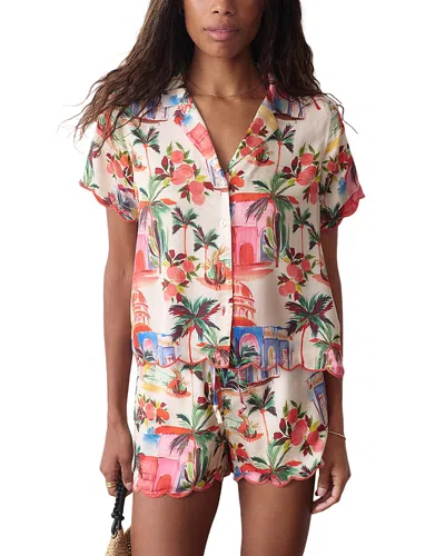 Marine Layer Paloma Short Sleeve Button-up Shirt In Multi