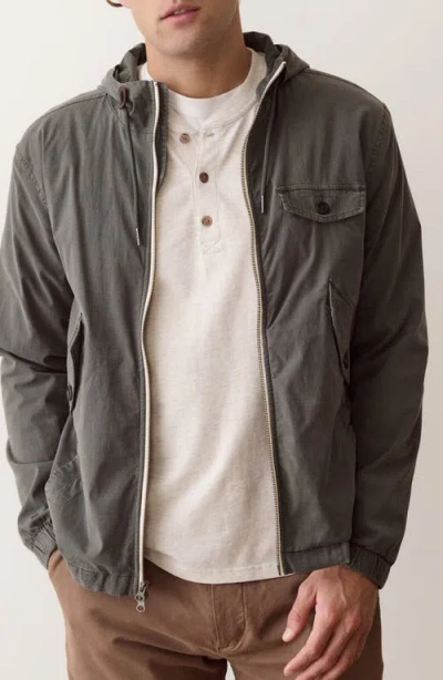 Marine Layer Pierce Ripstop Windbreaker In Gray