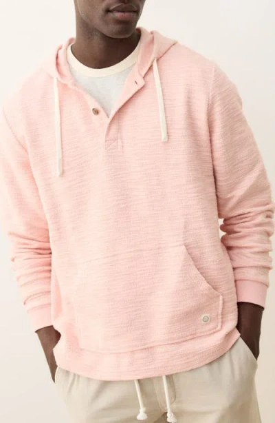 Marine Layer Portola Slub Cotton Beach Hoodie In Pink