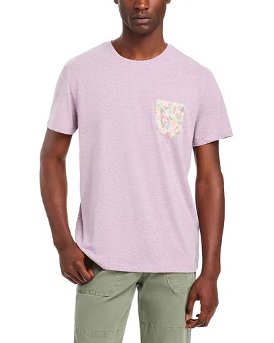 Marine Layer Printed Pocket Tee In Lavender