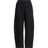 Marine Layer Pull-on Barrel Leg Twill Pants In Black