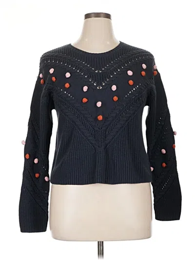 Pre-owned Marine Layer Pullover Sweater In Blue