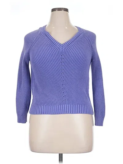 Pre-owned Marine Layer Pullover Sweater In Blue