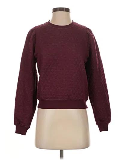 Pre-owned Marine Layer Pullover Sweater In Burgundy