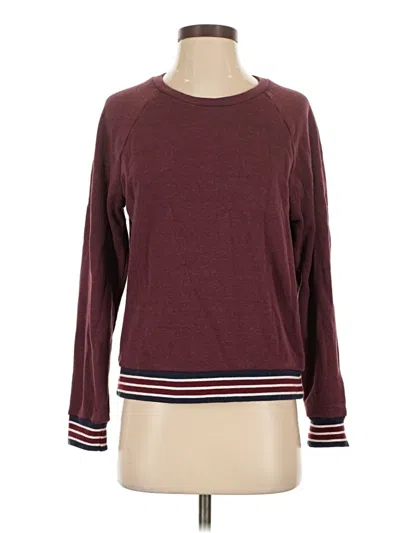 Pre-owned Marine Layer Pullover Sweater In Burgundy